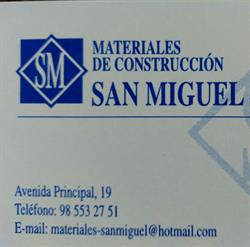Materiales de Construccion San Miguel S.l., Piedras Blancas