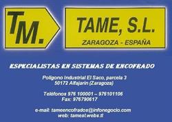 TAME, S.L. Encofrados, Alfajarín