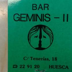 Bar Geminis II, Huesca