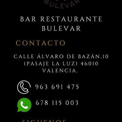 BAR RESTAURANTE BULEVAR, Valencia