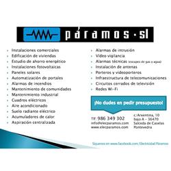 Electricidad Páramos – Instalaciones eléctricas en Pontevedra, Salceda de Caselas