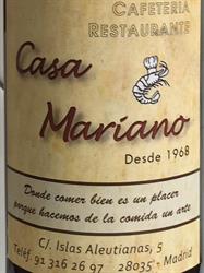 Casa Mariano, Madrid