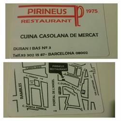 Restaurante Pirineus, Barcelona