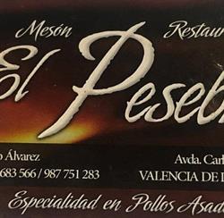 Mesón Restaurante El Pesebre, Valencia de Don Juan