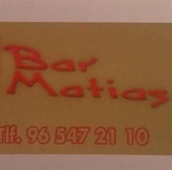 Bar Matias S.L., Monóvar