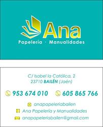 Papeleria Librería Ana, Bailén