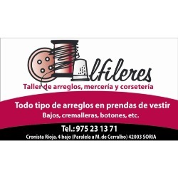 Taller de arreglos textil y mercería ALFILERES, Soria