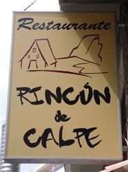 Restaurante RINCÓN DE CALPE., Calpe