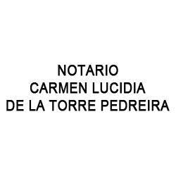 Notario Carmen Lucidia de La Torre Pedreira, Xixona