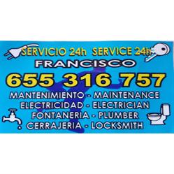 Mantenimientos Electricidad, Fontanería, Persianas y Cerrajería Francisco, Calahonda