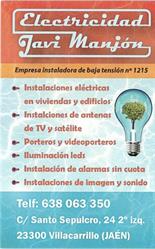Instalaciones eléctricas y telecomunicaciones Javi Manjón, Villacarrillo