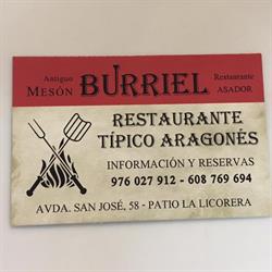 Mesón Burriel, Zaragoza