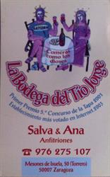 Bar restaurante La bodega del tío Jorge, Zaragoza