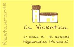 Restaurante Ca Vicentica., Higueruelas