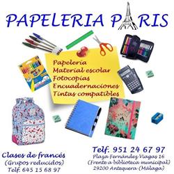 Papelería París Academia de Francés y clases particulares, Antequera