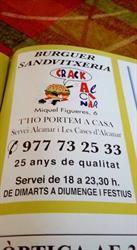 Burguer Crack, Alcanar