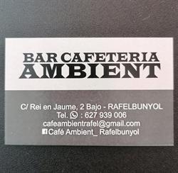 Cafe Ambient Rafel Sl, Rafelbunyol