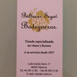 Bodega Baltasar Seguí, Valencia