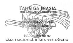 L'Antiga Masia Restaurant- Braseria, Odena