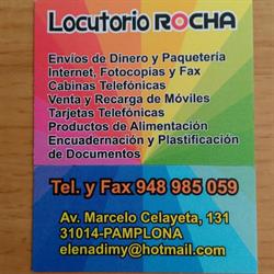 LOcutorio Rocha, Pamplona