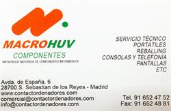 Macrohuv componentes, San Sebastián de los Reyes