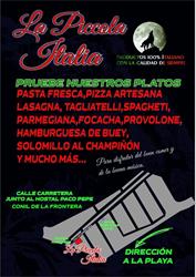 Pizzería La Piccola Italia, Conil de la Frontera