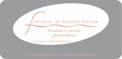 Felicia García de Paredes. PROCURADORES EXTREMADURA, Don Benito