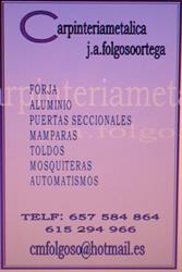 Carpintería Metálica J.A. Folgoso, Torrenueva