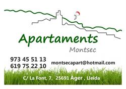 Apartaments Montsec, Ager