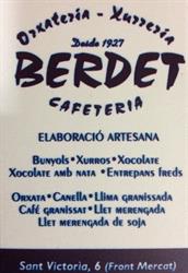 Horchateria Berdet desde 1927, Burriana