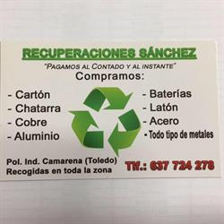 RECUPERACIONES SANCHEZ, Camarena