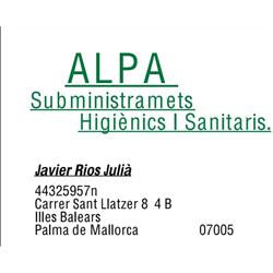Alpa Suministros Higiénicos y Sanitarios, Palma de Mallorca