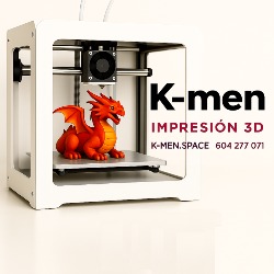 K-men Servicio de impresión 3D, Madrid
